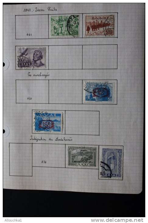 GRECE Grèce Greece Lot de 50 timbres oblitérés (.)  de diverses années en bon état &mdash;&gt;Pays hellénique