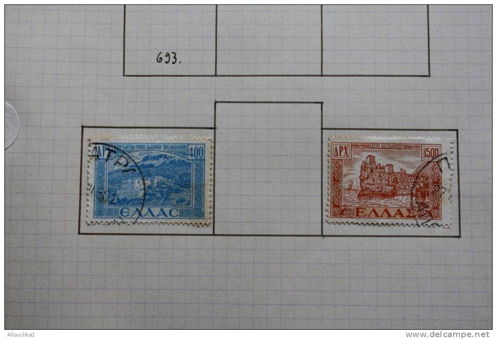 GRECE Grèce Greece Lot de 50 timbres oblitérés (.)  de diverses années en bon état &mdash;&gt;Pays hellénique