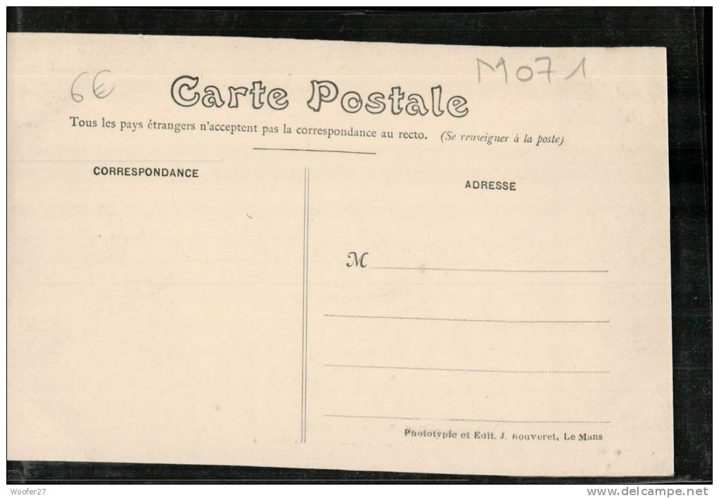 CIRCUIT DE LA SARTHE 1906 , AUTOMOBILE ,  N°14 , Traversée De La Forêt De VIBRAYE - Vibraye