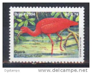 Brasil 2004 YT 2866 **  Fauna, Aves, Ibis Rojo (Guará) Euctocimus Ruber. Birds: Red Ibis (Guara) Euctocimus Ruber. - Ungebraucht