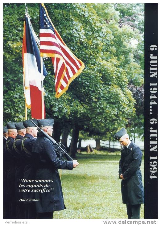 Gendarmerie B - 50 ème Anni Débarquement En Normandie - D Day Normandy Landing - GI'S - US Flag - War - Polizei