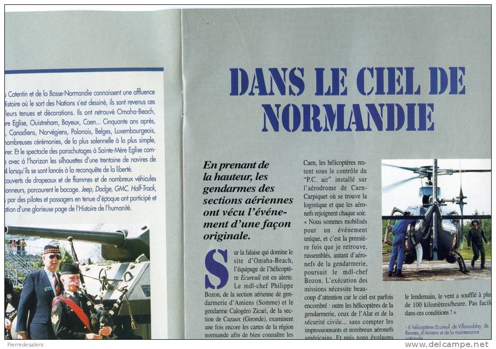Gendarmerie B - 50 ème Anni Débarquement En Normandie - D Day Normandy Landing - GI'S - US Flag - War - Police & Gendarmerie