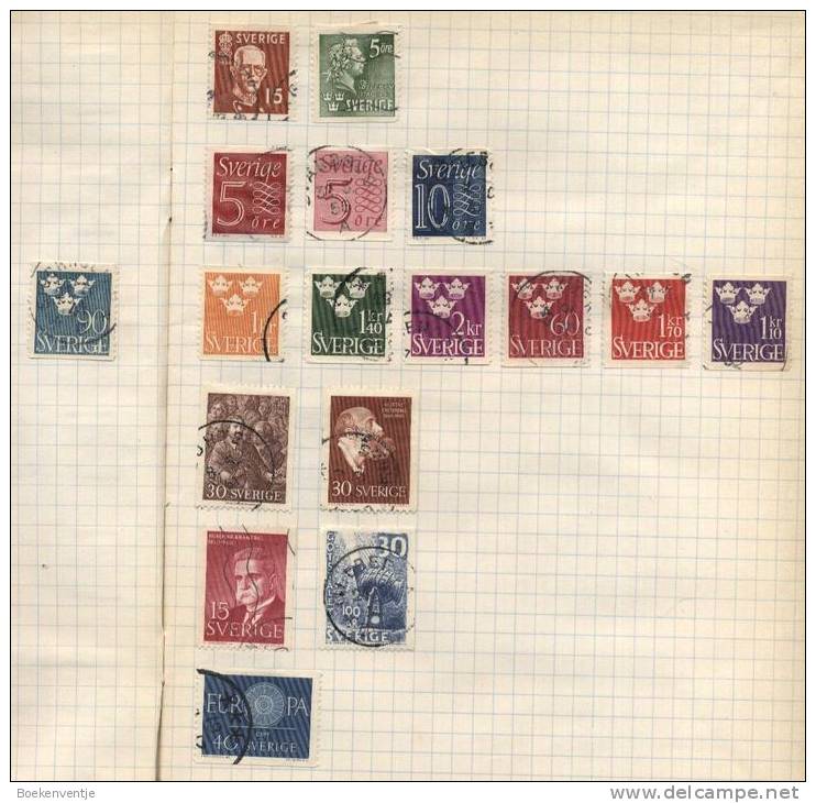 Sverige - 17 Stamps - 17 Timbres - 17 Postzegels - Autres & Non Classés