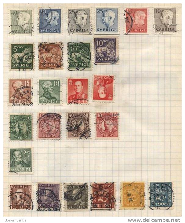 Sverige - 27 Stamps - 27 Timbres - 27 Postzegels - Autres & Non Classés