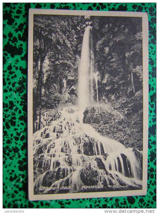 CPA  ALLEMAGNE LUFTKURORT  URACH WASSERFALL VOYAGEE  1916  CARTE EN BON ETAT - Bad Urach