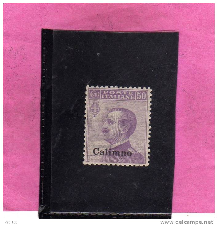 COLONIE ITALIANE EGEO 1912 CALINO 50 CENTESIMI MNH BEN CENTRATO - Egée (Calino)