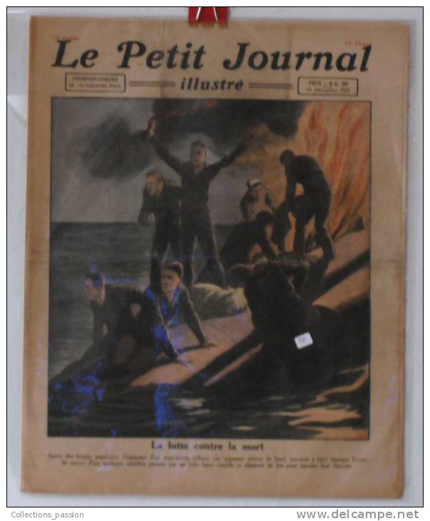 Journaux, "Le Petit Journal" Illustré - N° 1617 - 18/12/1921 - La Lutte Contre La Mort - Frais De Port : € 1.95 - Le Petit Journal