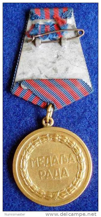 YUGOSLAVIA MEDAL OF LABOUR - Autres & Non Classés