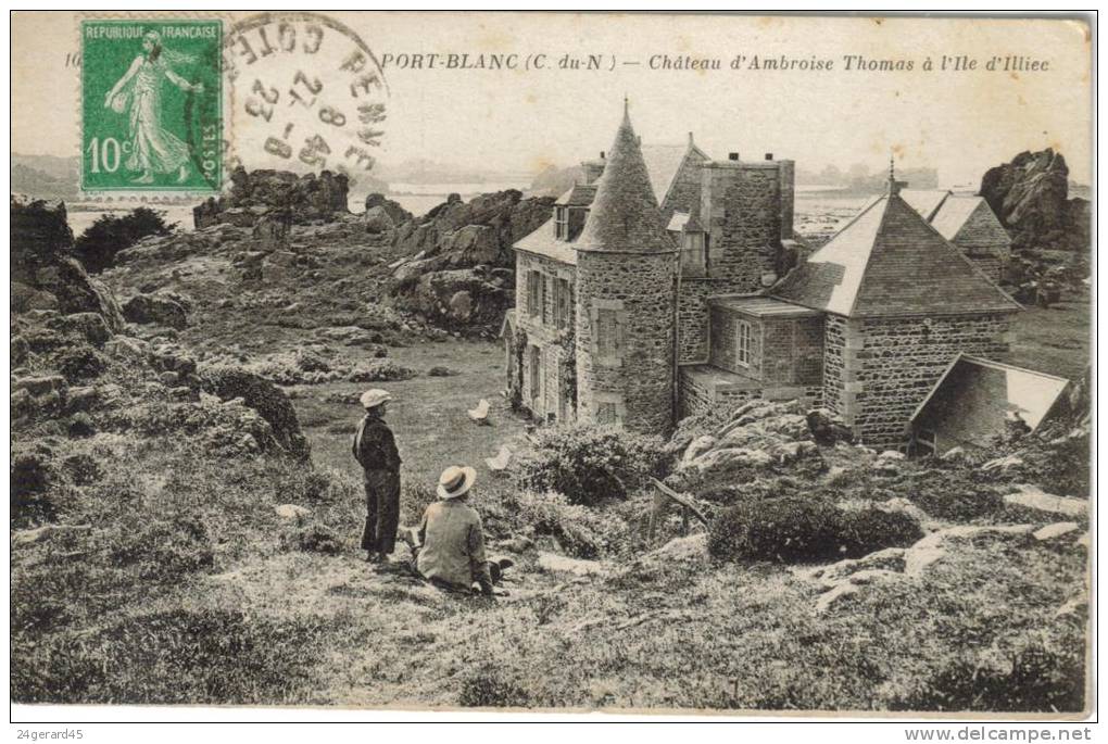 CPSM PENVENAN (Côtes D'Armor) - Chateau D'Ambroise Thomas Sur L'ile Privée D'Illiec - Penvénan