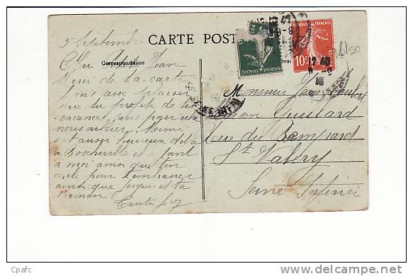 Carte 1910 BOURGTHEROULDE / LE LOGIS (chateau ,villa) - Bourgtheroulde