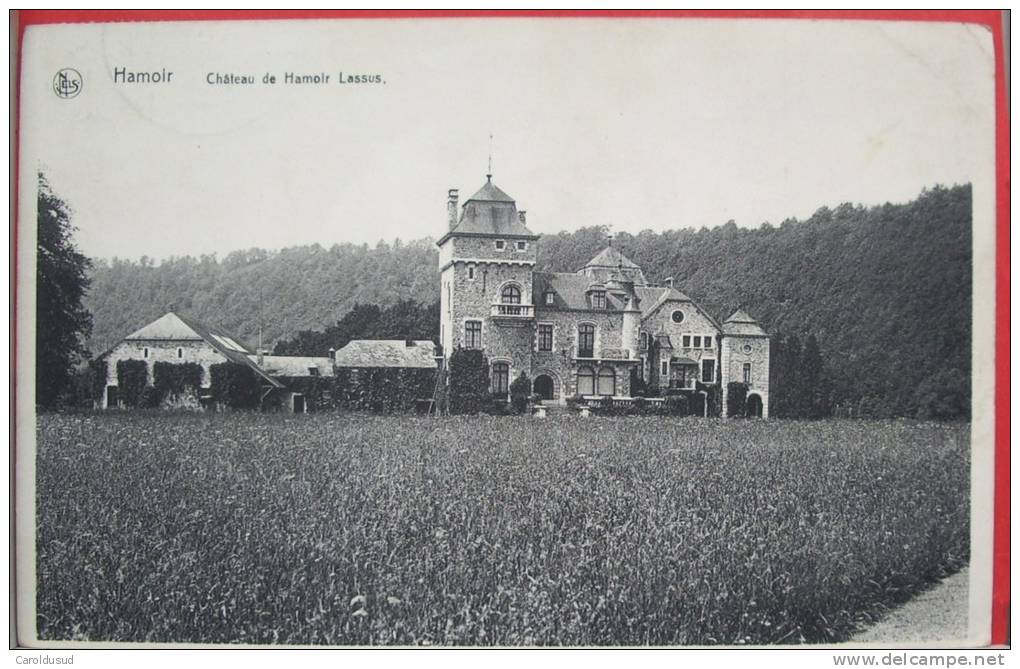 CP HAMOIR Chateau Lassus Edition Nels Brisbois Pasquazy Val De L Ourthe Voyagé 1955  Rare Vue - Hamoir