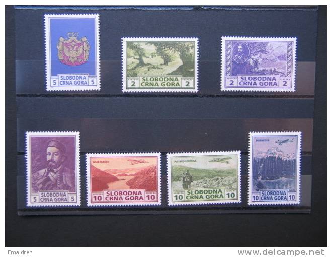 Series 7 Stamps MNH - Montenegro