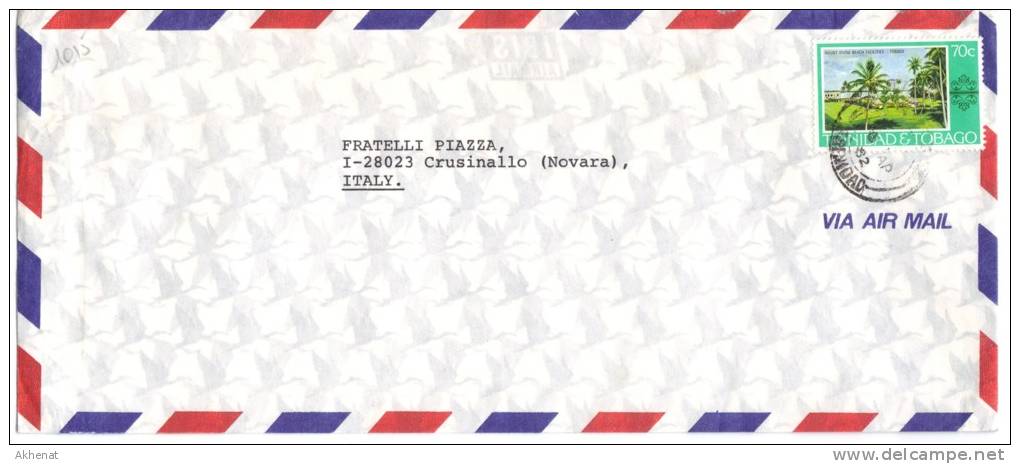 TZ1015 - BERMUDA , Lettera Commerciale Per L' Italia. - Trinidad & Tobago (1962-...)