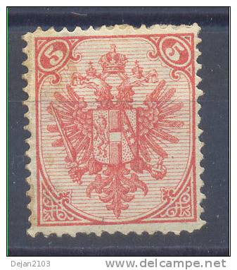 Bosnia & Hercegovina Austria Occupation 5 Kr 1st Board Perforation 12 3/4 1879 MH * - Ongebruikt