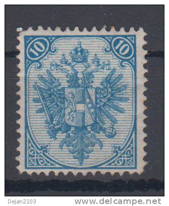 Bosnia And Hercegovina Austria 10Kr Perforation 12 3/4 1st Board 1879 MH * - Unused Stamps