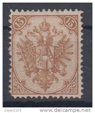 Bosnia And Hercegovina Austria 15Kr Perforation 12 3/4 1st Board 1879 MH * - Neufs