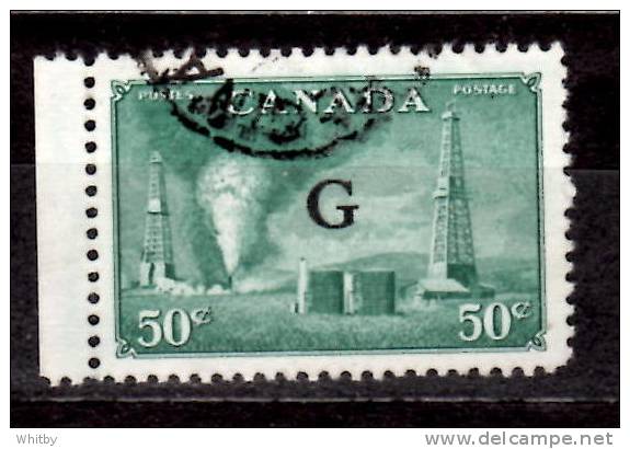 Canada 1950 50 Cent  Oil Wells Issue  #O24  G Overprint - Aufdrucksausgaben