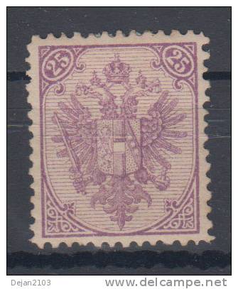 Bosnia And Hercegovina Austria 25Kr Perforation 12 1st Board 1879 MH * - Unused Stamps