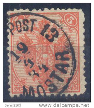 Bosnia & Hercegovina Austria Occupation 5 Kr 1st Board Perforation 12 1/4 1876 USED - Unused Stamps