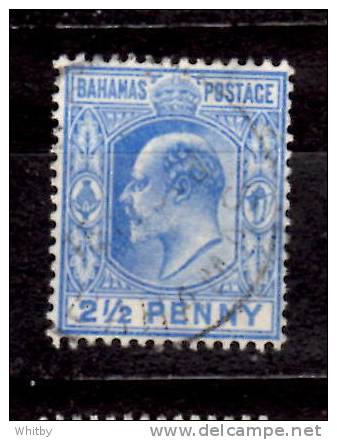 Bahamas 1902 2 1/2p King Edward VII Issue  #38 - 1859-1963 Crown Colony