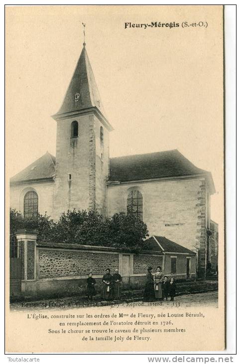 CPA 91 FLEURY MEROGIS L EGLISE Animée - Fleury Merogis