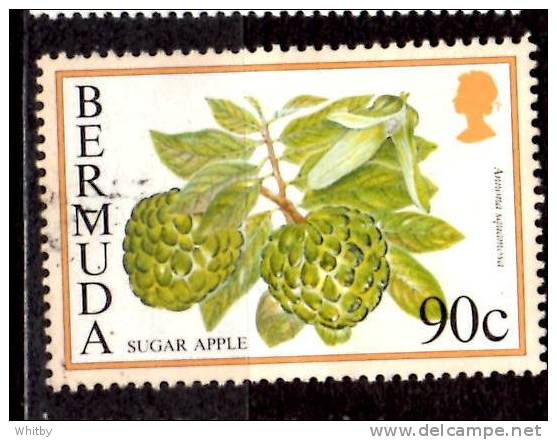 Bermuda 1994 90c Sugar Apple Issue  #679 - Bermuda