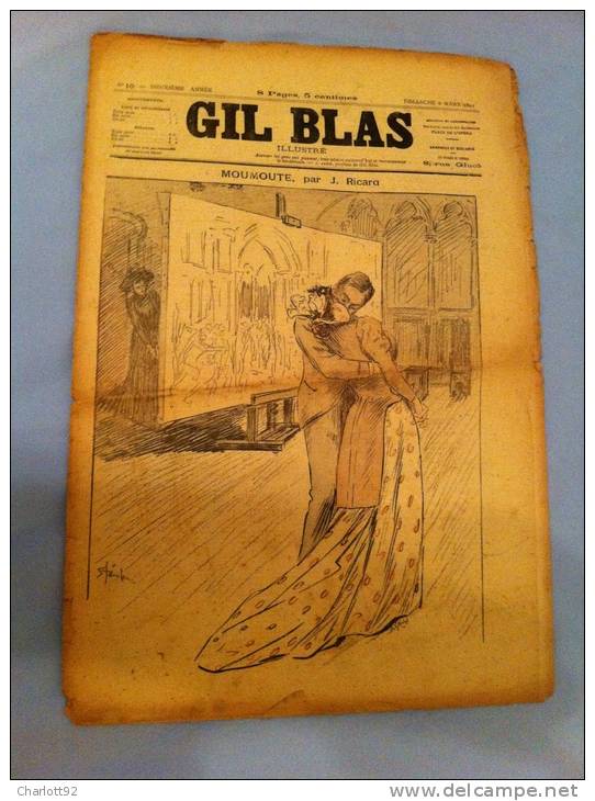 GIL BLAS MOUMOUTE PAR J RICARD - Revues Anciennes - Avant 1900