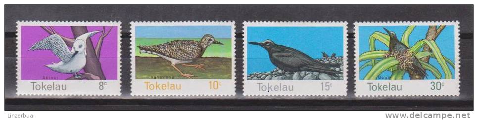 Tokelau 1977 Mi. 50-53** MNH - Vögel - Birds - Tokelau