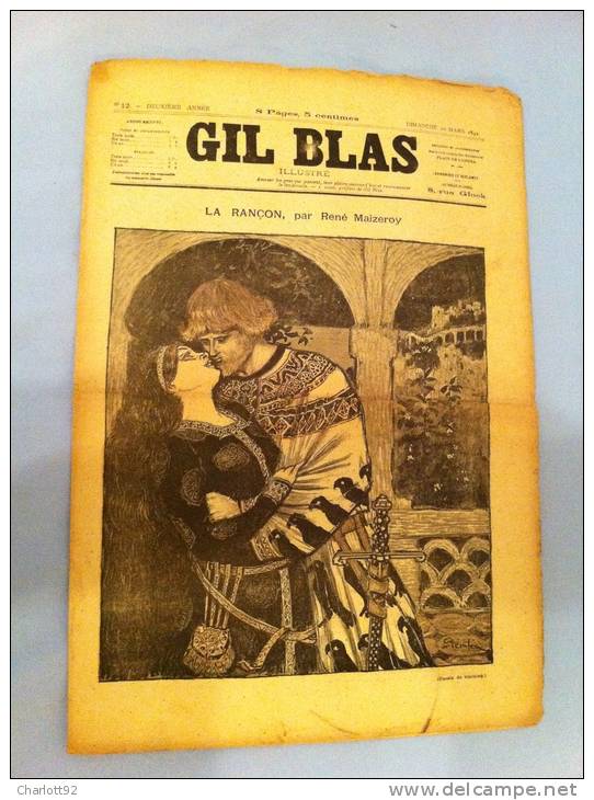 GIL BLAS ORIGINAL LARANCON PAR RENE MAIZEROY - Magazines - Before 1900