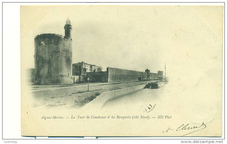 30/AIGUES-MORTES, La Tour De Constance Et Les Remparts (côté Nord) - Aigues-Mortes