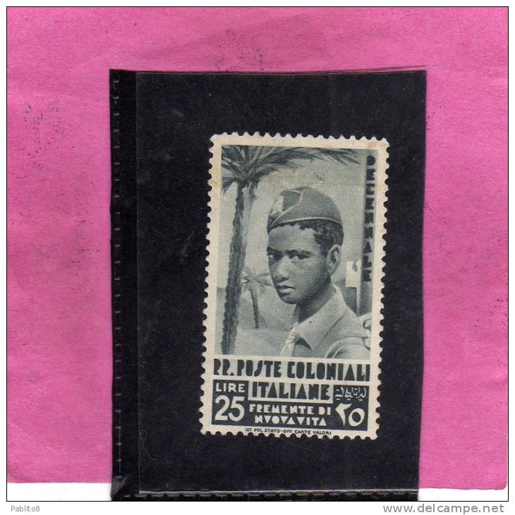 COLONIE ITALIANE EMISSIONI GENERALI 1933 DECENNALE MARCIA SU ROMA LIRE 25  MNH - General Issues