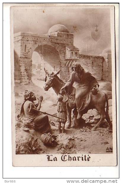 GOOD OLD ART POSTCARD - La Charite - Sculptures