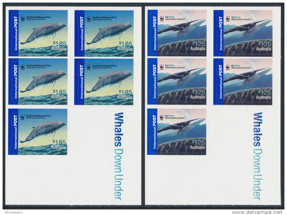 AUSTRALIA 2006, Antarctic Whales Set Of 2 Booklets** - Antarktischen Tierwelt