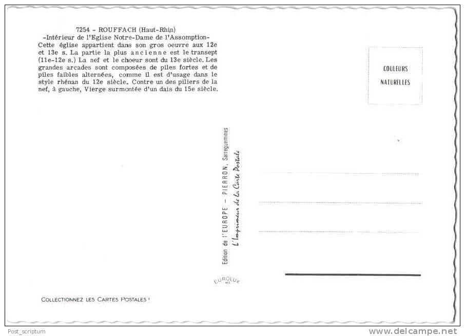 Rouffach Intérieur De L'église ND De L'assomption - Rouffach
