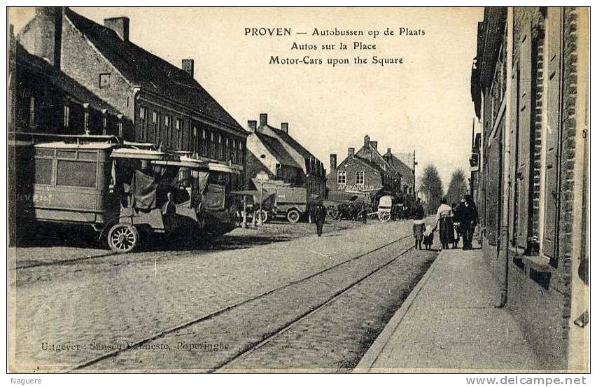 PROVEN   AUTOBUSSEN OP DE PLAATS  AUTOS SUR LA PLACE - Poperinge