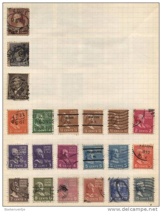 United States Of America - 21 Stamps - 21 Timbres - 21 Postzegels - Autres & Non Classés