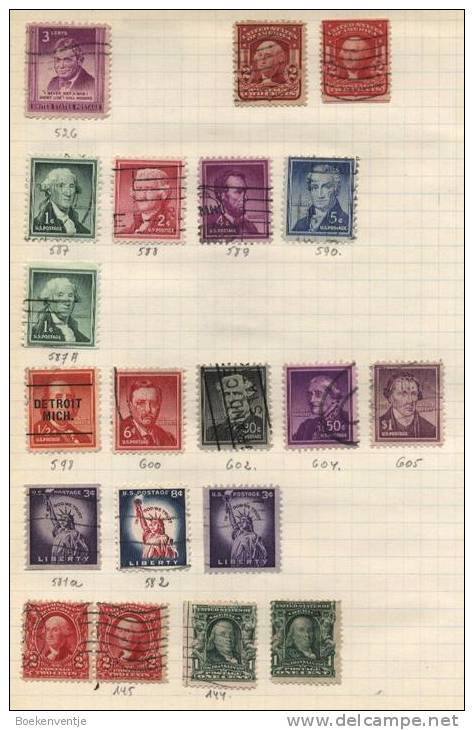 United States Of America - 20 Stamps - 20 Timbres - 20 Postzegels - Autres & Non Classés