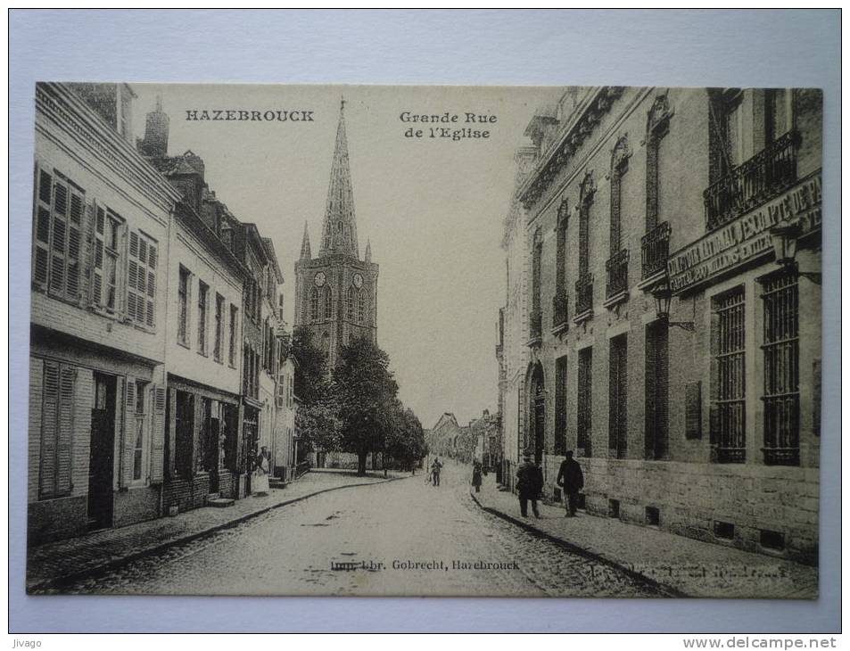 HAZEBROUCK  (Nord)  :  Grande  Rue  De L'EGLISE - Hazebrouck