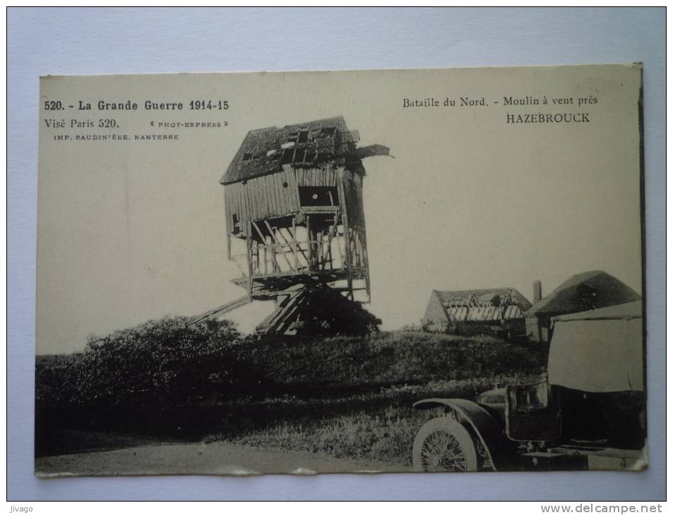 HAZEBROUCK  (Nord)  :  MOULIN  à  VENT  Près  Hazebrouck - Hazebrouck