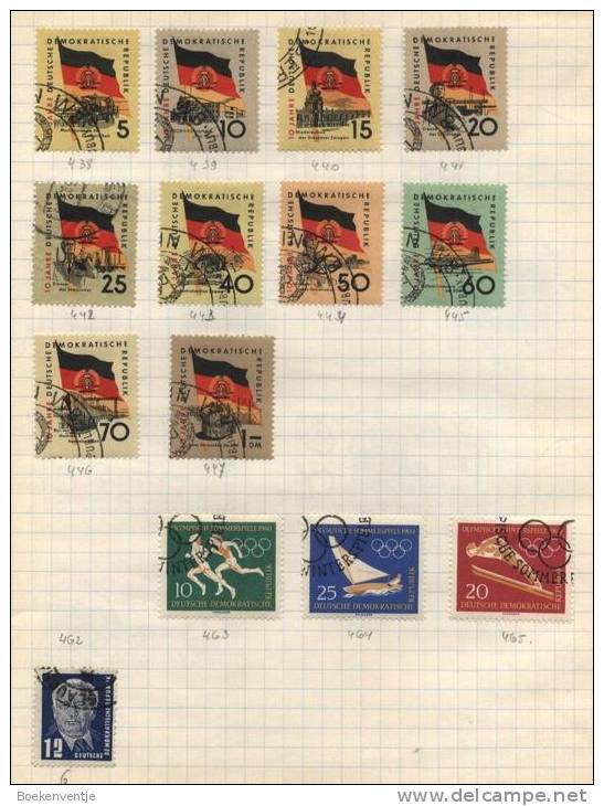 Deutsche Democratisches Republik -  14 Briefmarken - 14 Stamps - 14 Timbres - Gebruikt