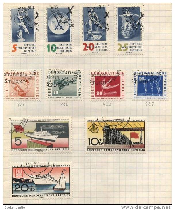 Deutsche Democratisches Republik -  11 Briefmarken - 11 Stamps - 11 Timbres - Oblitérés