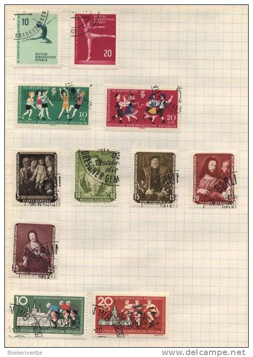 Deutsche Democratisches Republik -  11 Briefmarken - 11 Stamps - 11 Timbres - Gebruikt