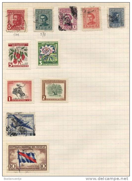 Republic Oriental Del Uruguay - 11 Stamps - 11 Timbres - 11 Postzegels - Uruguay