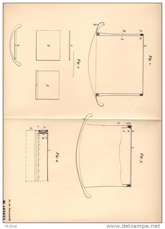 Original Patentschrift - Jules Cloché In St. Jean D´Angely , 1904 , Zerlegbarer Hut !!! - 1900-1940