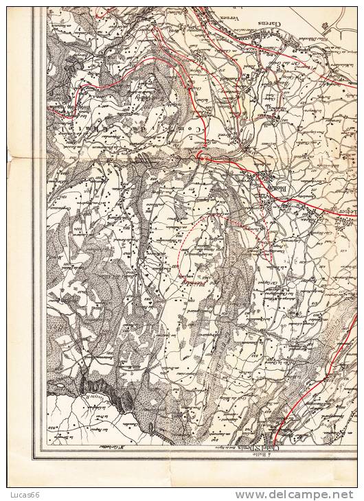 PLAN PLIABLE VEVEY ANNEES 30 BONNE CONDITIONS - MAPPA CITTA´ PIEGHEVOLE CON INFORMAZIONI TURISTICA ANNI 30 - Europe