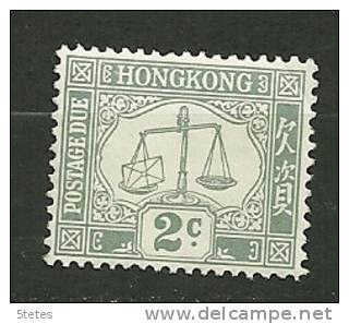 Hong Kong Neuf ** ; Y & T ; Taxe/postage Due ;  N° 2 - Impuestos