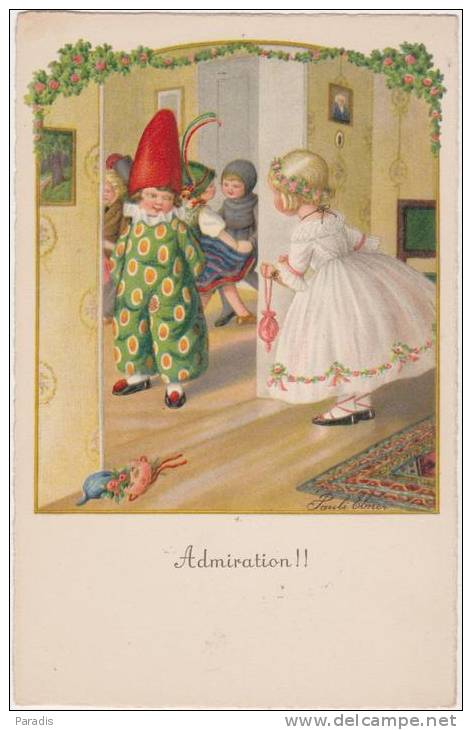 CPA  Pauli Ebner   "admiration!!", Enfants Bal Costumé ,tyrolienne,petite Fille Modèle - Ebner, Pauli