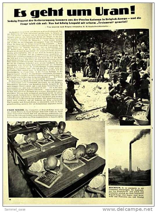 Münchner Illustrierte Zeitschrift 22.7. 1950  -  Korea : Brennpunkt Der Welt - Belgisch Kongo : Es Geht Um Uran - Autres & Non Classés