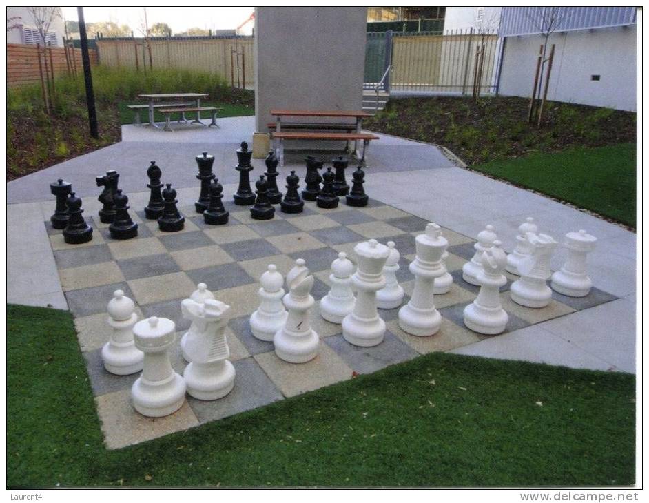 Giant Chess Board - Jeux D'echec Geant - Australia - ACT - Canberra - Warrumbul Lodge ANU - Ajedrez