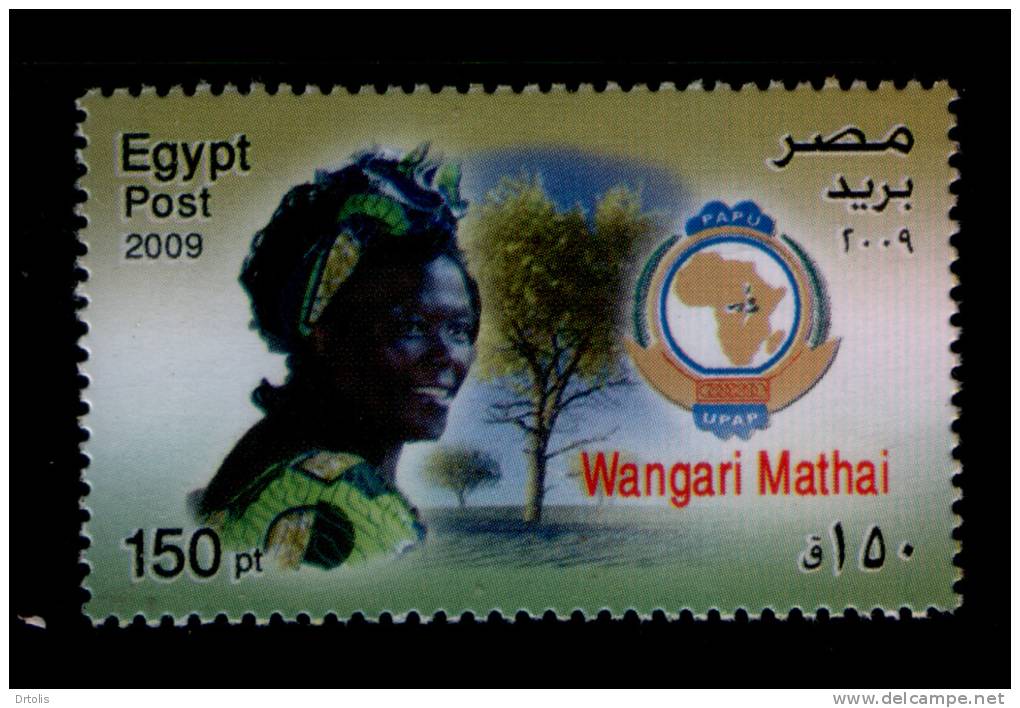 EGYPT / 2009 / KENYA /  WANGARI MATHAI / NOBEL PRIZE IN PEACE / MNH / VF - Ungebraucht